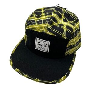 NWOT Herschel Glendale 5-Panel Cap Laser Beams Print
